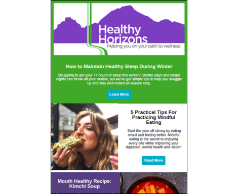 Healthy Horizons Newsletter