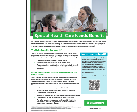 Special Health Care Needs Benefit Member Flyer Thumbnail